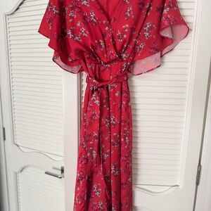 KEEPSAKE the Label Red Floral Jumpsuit